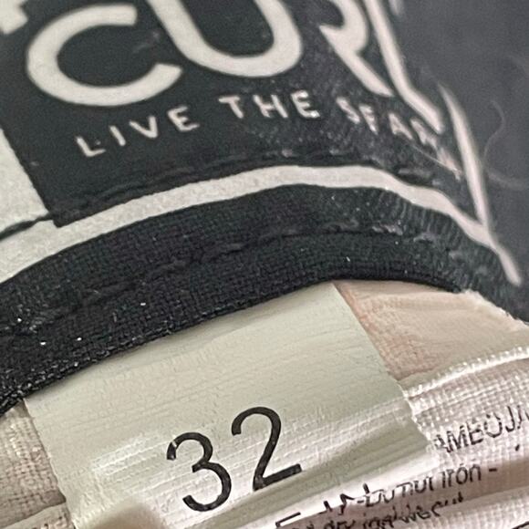 Rip Curl 32 Board Shorts Black Orange Floral Hibiscus Print Swim Surf Trunks - Picture 6 of 10